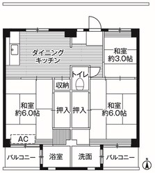 ビレッジハウス小比企5号棟 (503号室)の物件間取画像